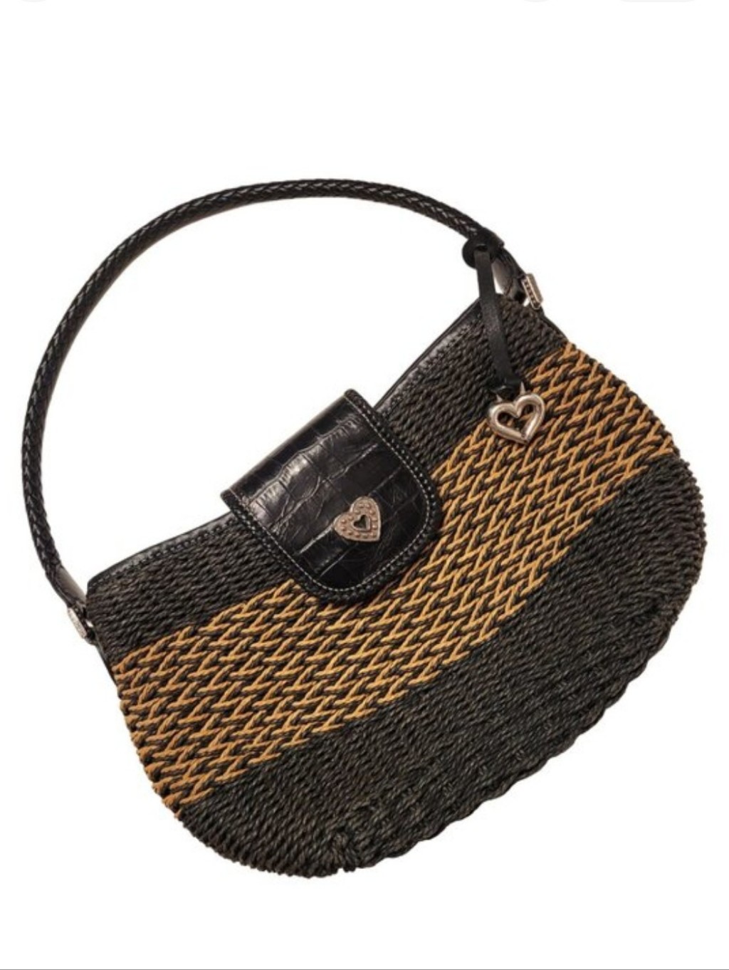 Brighton Woven Raffia Small Hand Bag